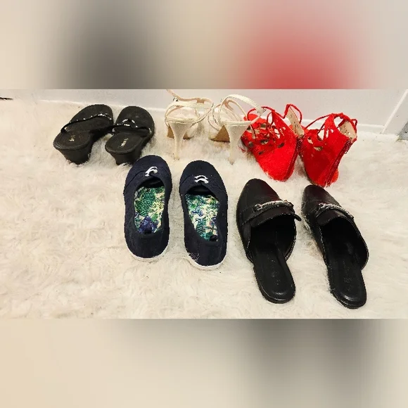 🔥 US Size 8 Bundle of 5 Pairs Women's Shoes - Flats.... - Picture 14 of 16